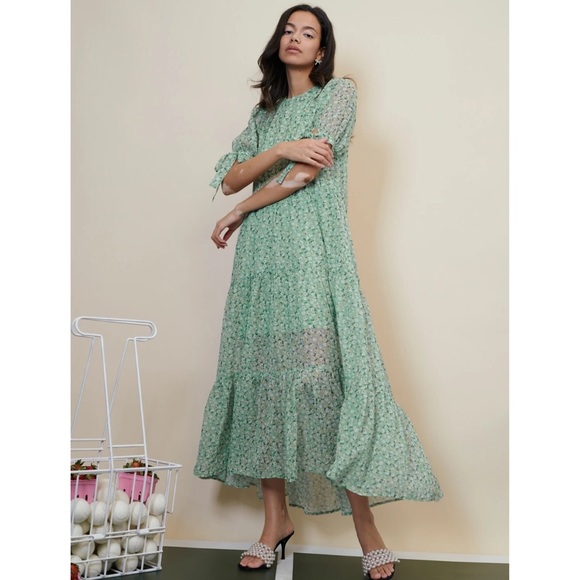 Sister Jane Dresses & Skirts - LIKE NEW SISTER JANE RIVAL FLORAL TIERED MAXI DRESS BOHO COTTAGE FAIRY